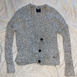 Grey Abercrombie and Fitch Cardigan Size Small
